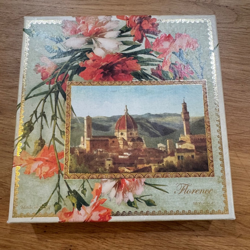 Saponificio Artigianale Fiorentino Italy Soap Set 4 Bars Florence Floral Box